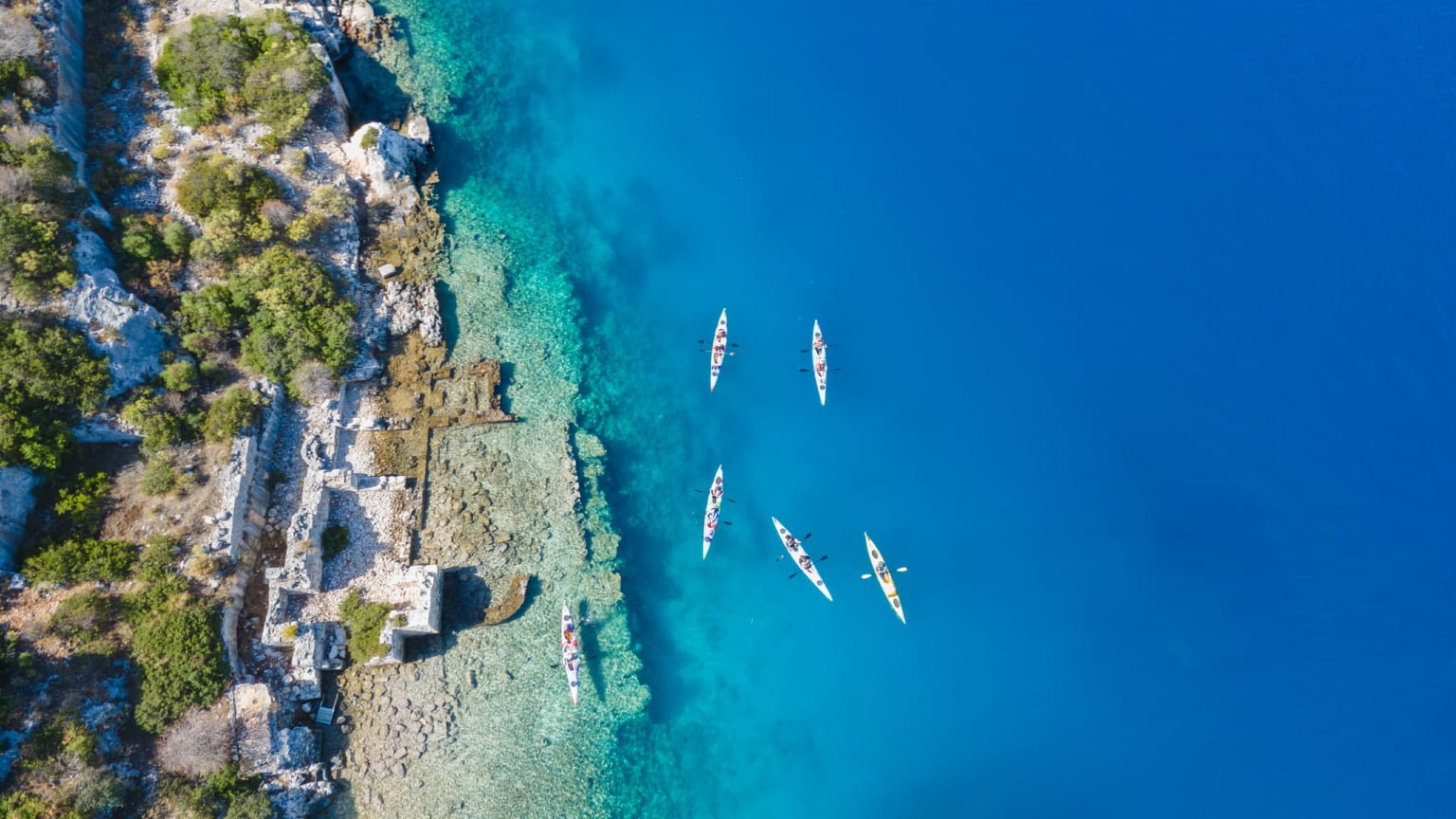 Kayak de mer Cité engloutie Kekova Demre