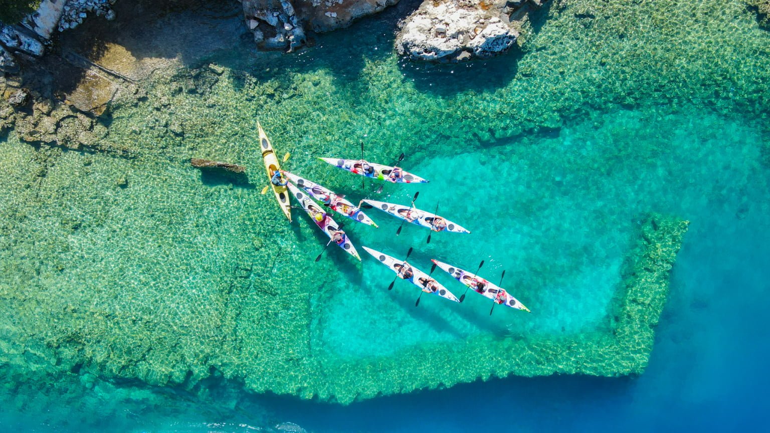 Kayak de mer Cité engloutie Turquie